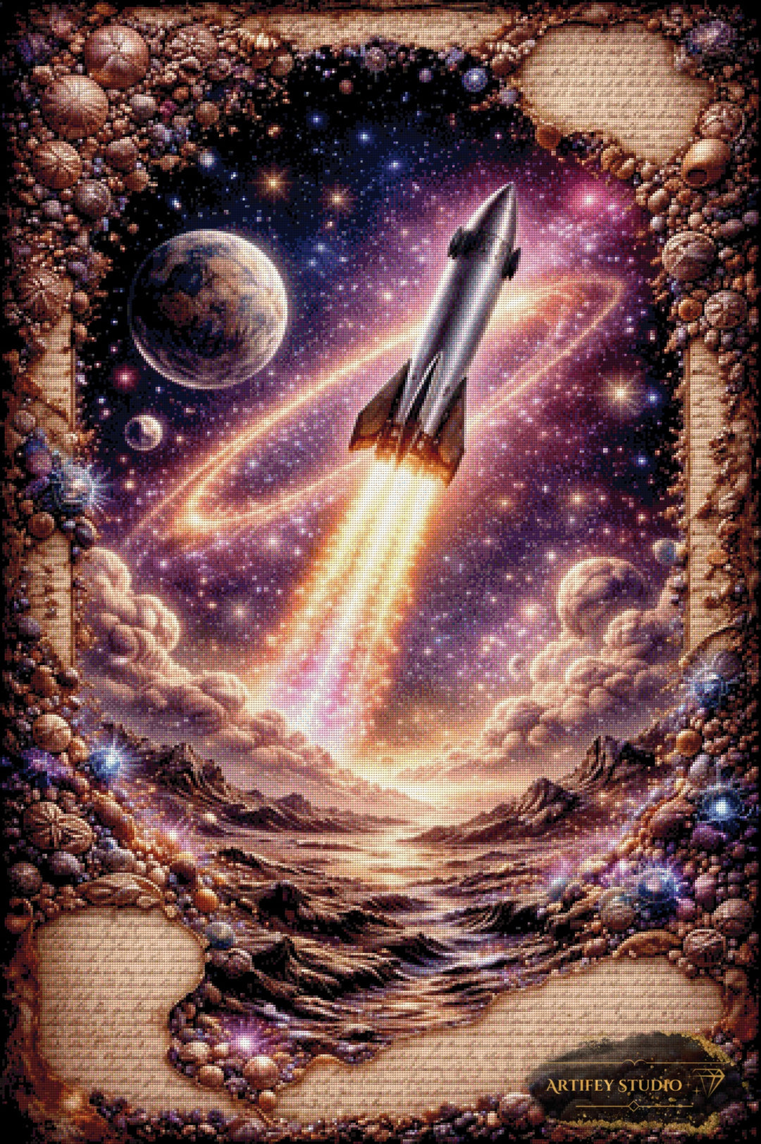 Cosmic Odyssey by Daye 80x120 mit 190 Farben