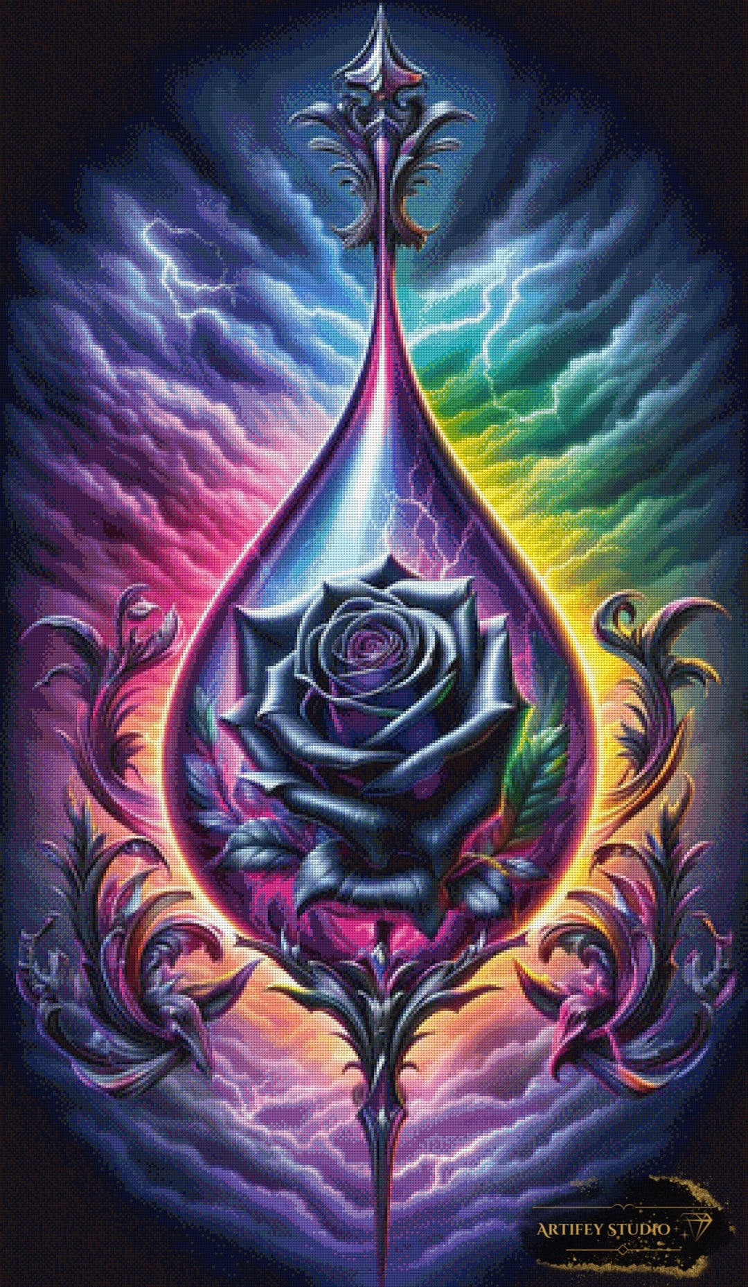 Ignis Iris by Pixxchicks 70x120 mit 280 Farben