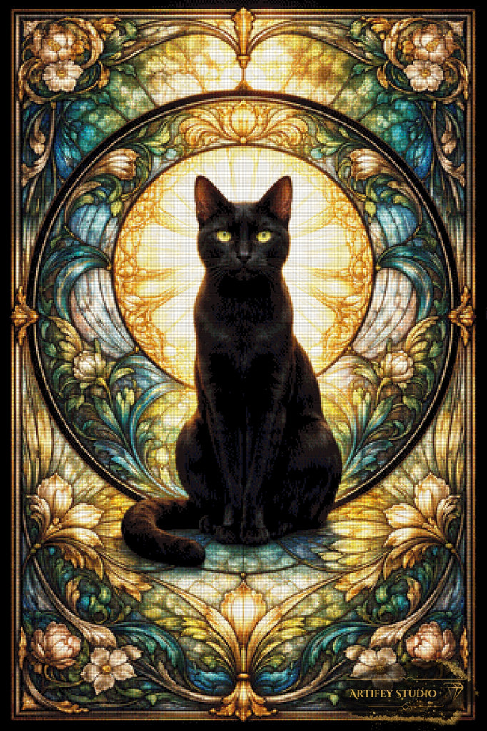 Temple Cat by Pixxchicks 80x120 with 230 colors