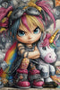 Niña Rebelde de Lexxa 80x120 con 290 colores