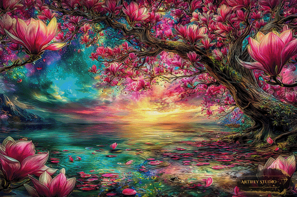 Am See der Stille by Artifey 120x80 mit 360 Farben