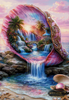 Santuario de conchas de mar por Mirael 90x130 con 290 colores