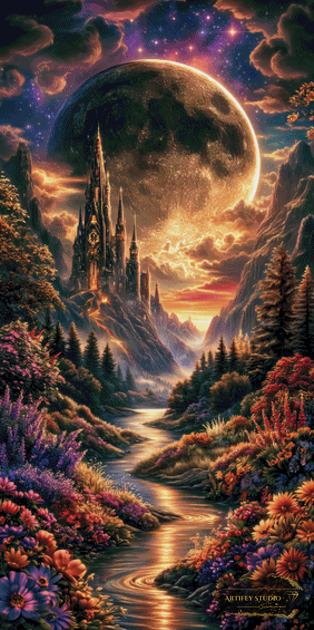 Moonfire Kingdom by Artifey 70x140 mit 190 Farben