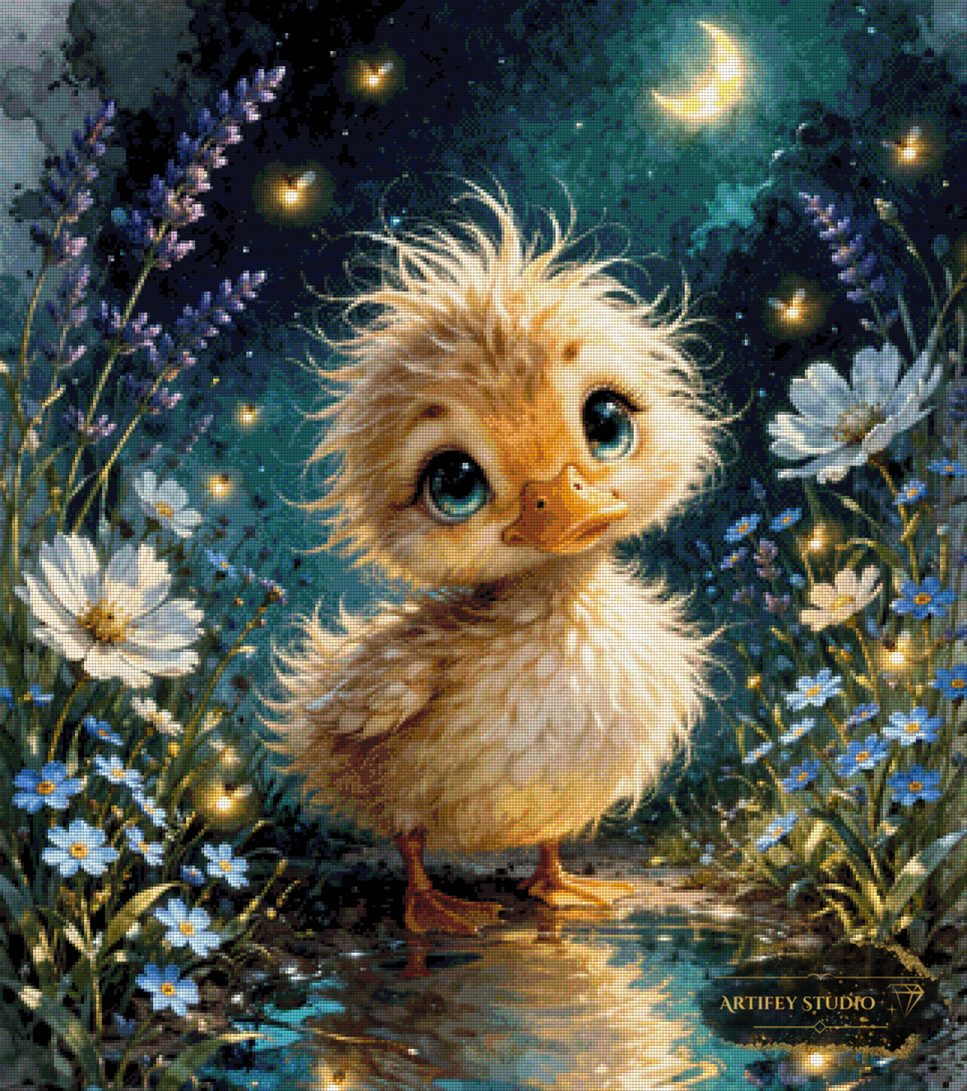 Mondschnabel by Pixxchicks 80x90 mit 220 Farben