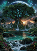 Moonlit Tree of Life by Mirael 80x110 mit 220 Farben