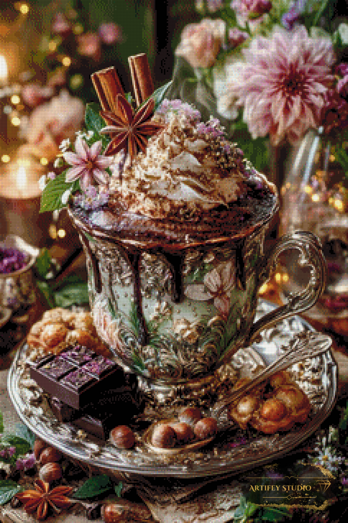 Chocolate Blossom by Daye 60x90 mit 200 Farben