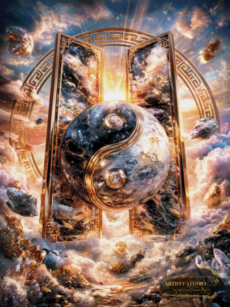 Das Tor des YingYang by LaViie 90x120 mit 220 Farben