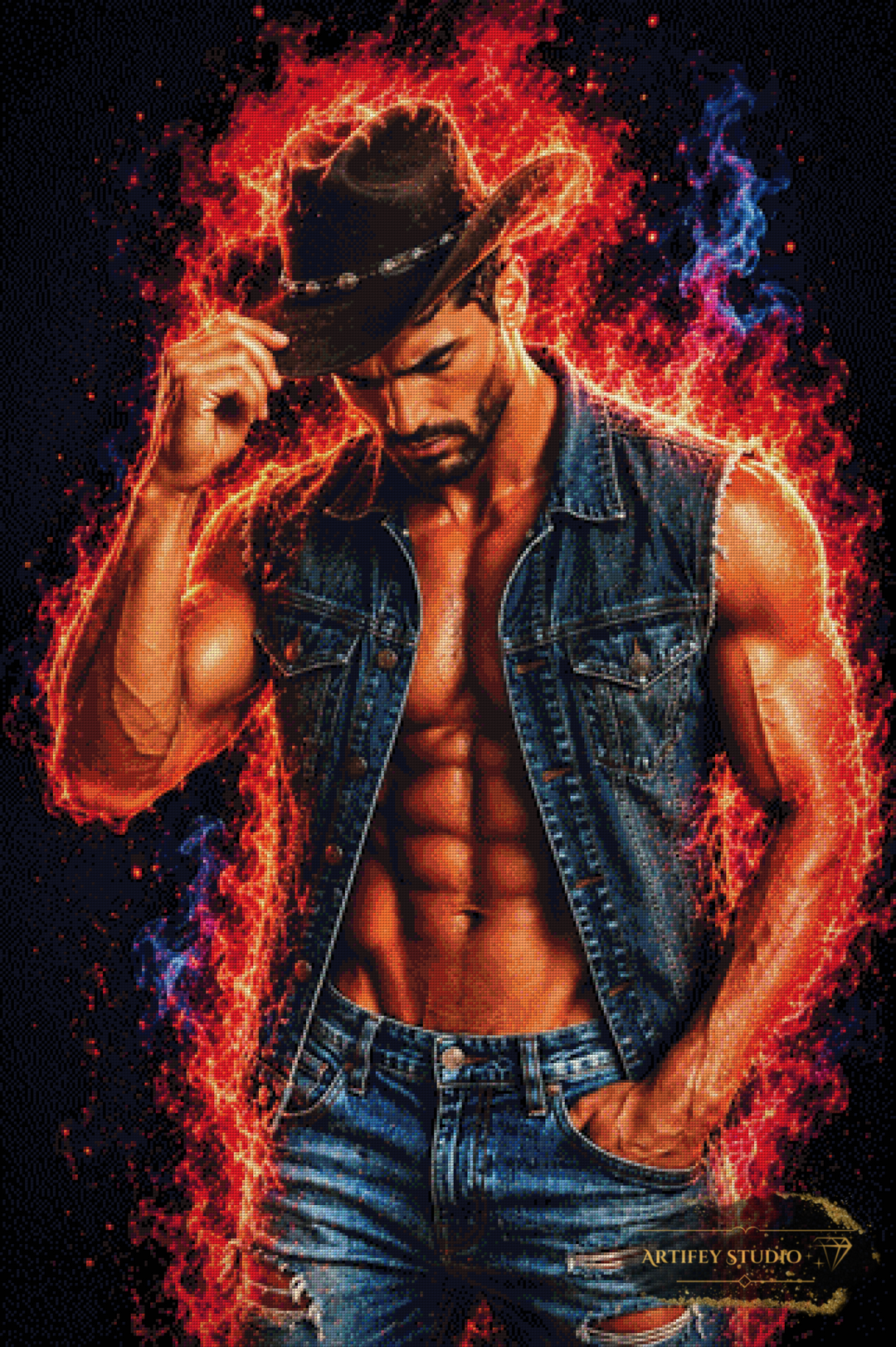 Hot Blooded by Daye 80x120 con 210 colores