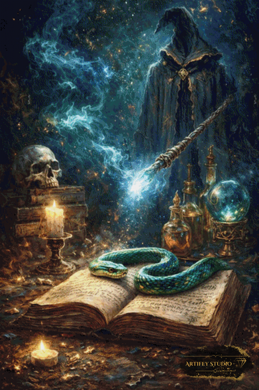 Dark Magic by Daye 80x120 mit 190 Farben