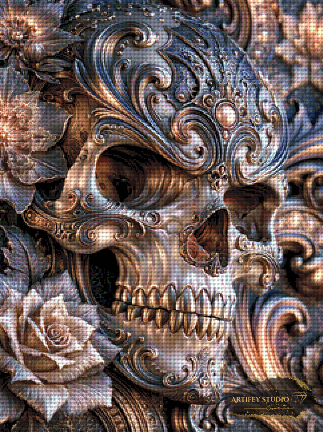 Iron Skull de Skyler 60x80 con 140 colores