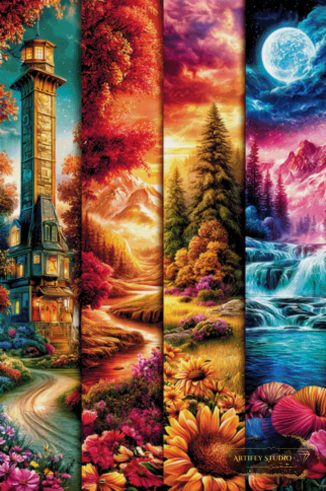 The Four Realms by Morrigan 80x120 mit 360 Farben