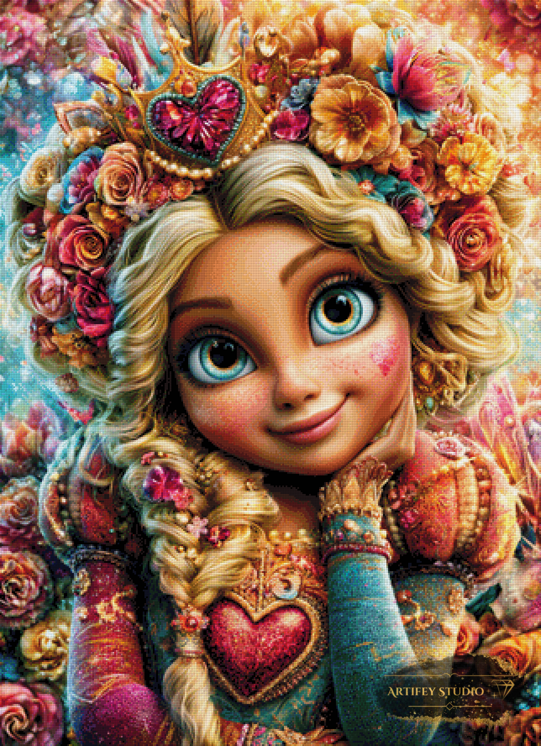 Gaby die Konfettiqueen by Morrigan 80x110 mit 370 Farben