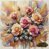 Geometrie der Romantik by MAD 80x80 mit 250 Farben