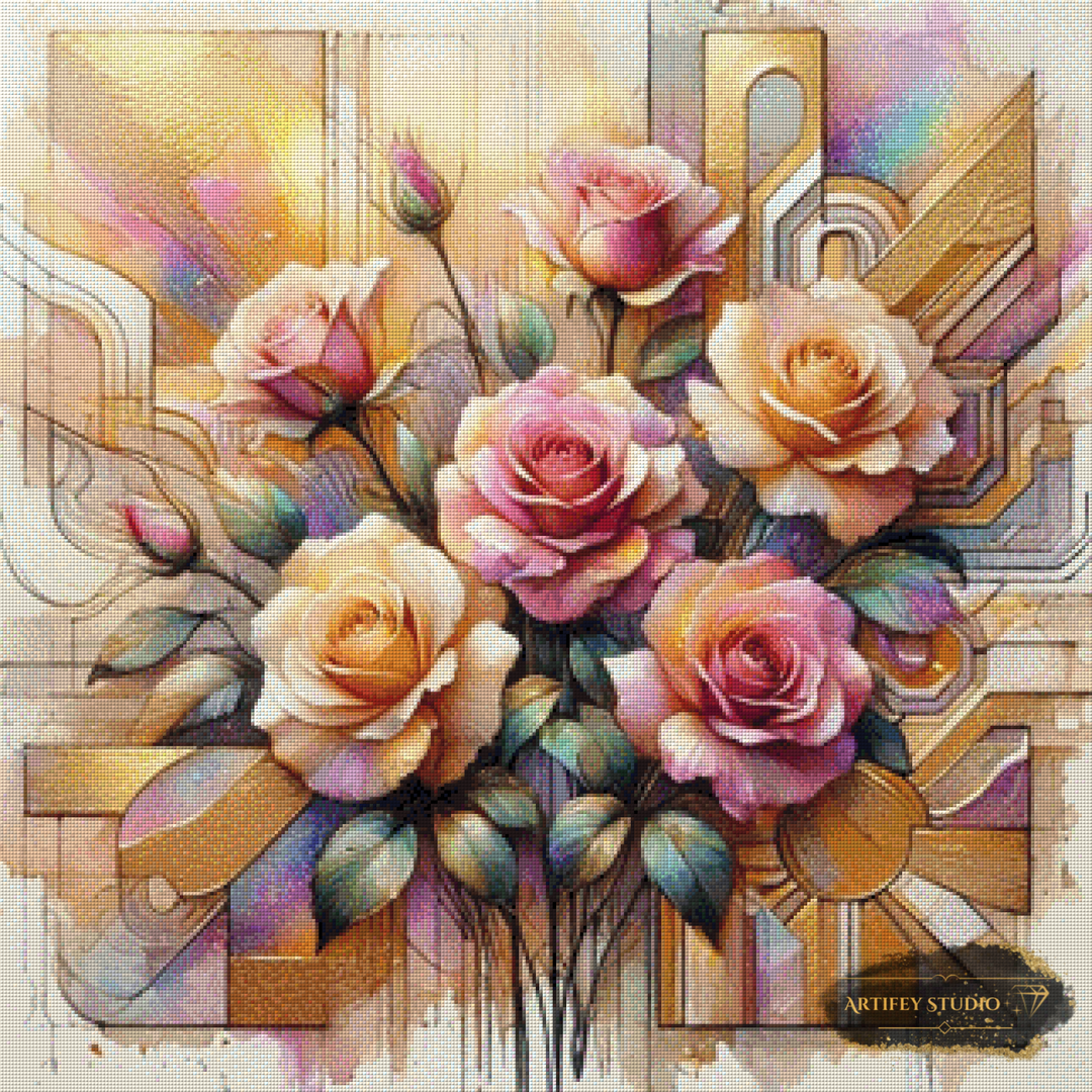 Geometrie der Romantik by MAD 80x80 mit 250 Farben