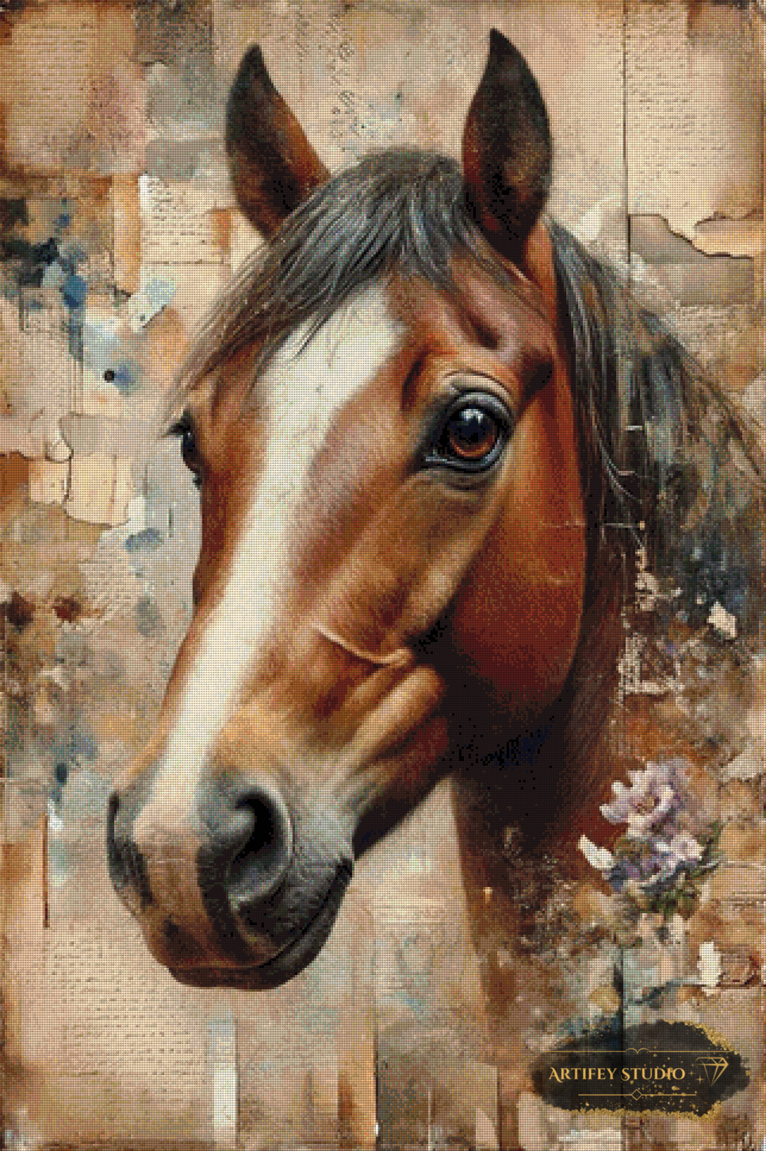 Poesie der Hufe by MAD 80x120 mit 125 Farben