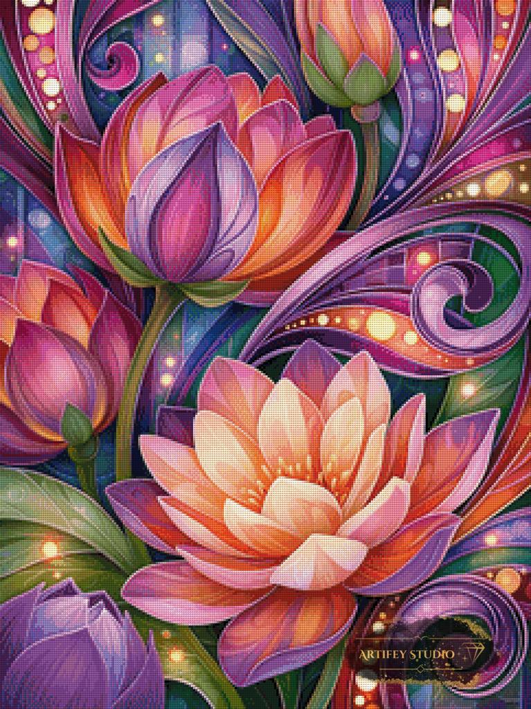 Chromatic Garden by Finira 60x80 mit 230 Farben