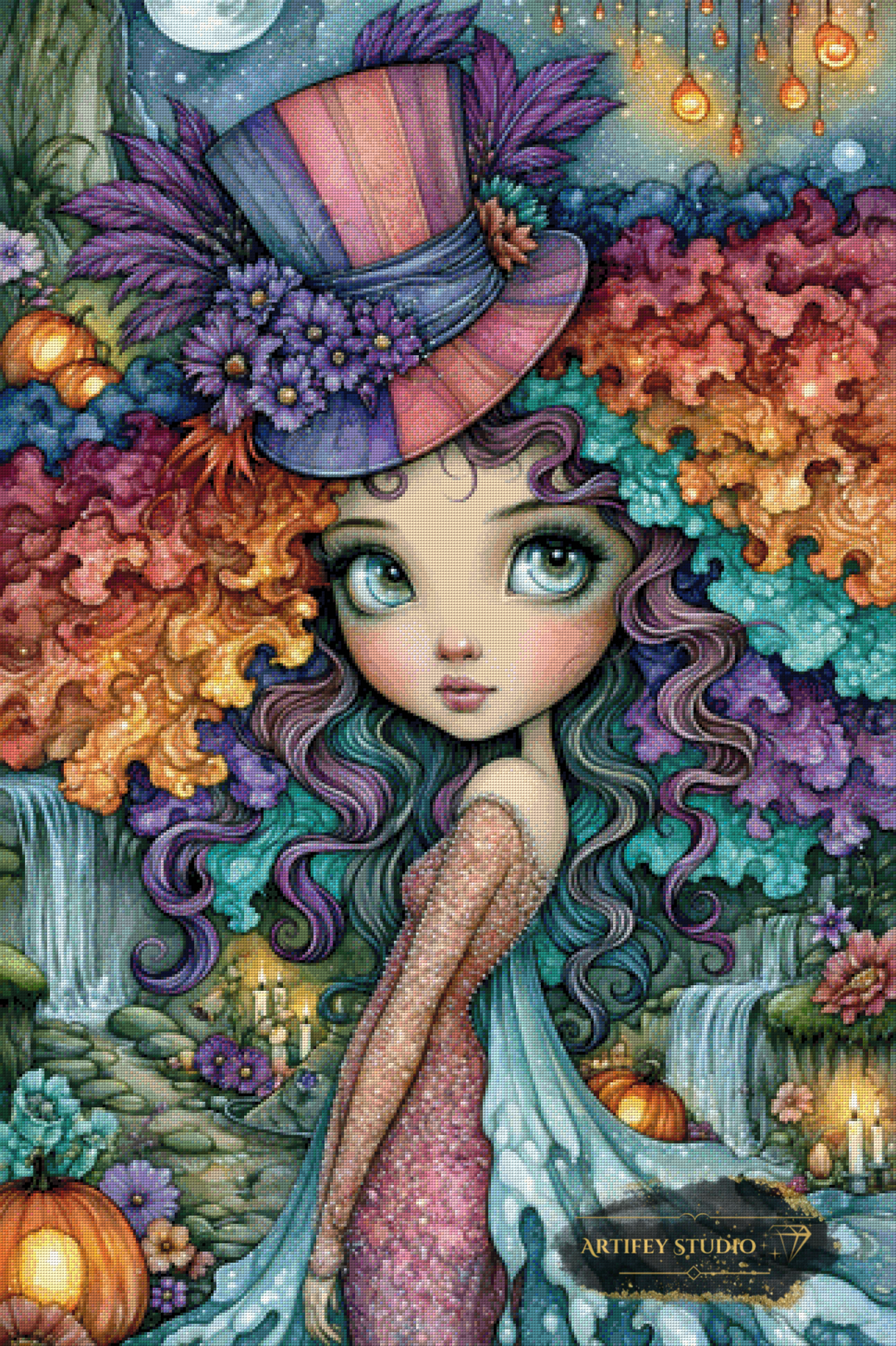 The Blooming Spell by Finira 80x120 with 310 colors