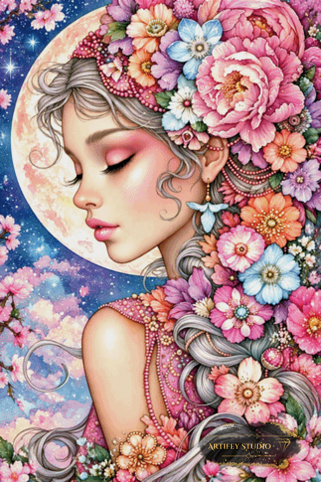 The Moonflower Empress by Finira 80x120 mit 340 Farben