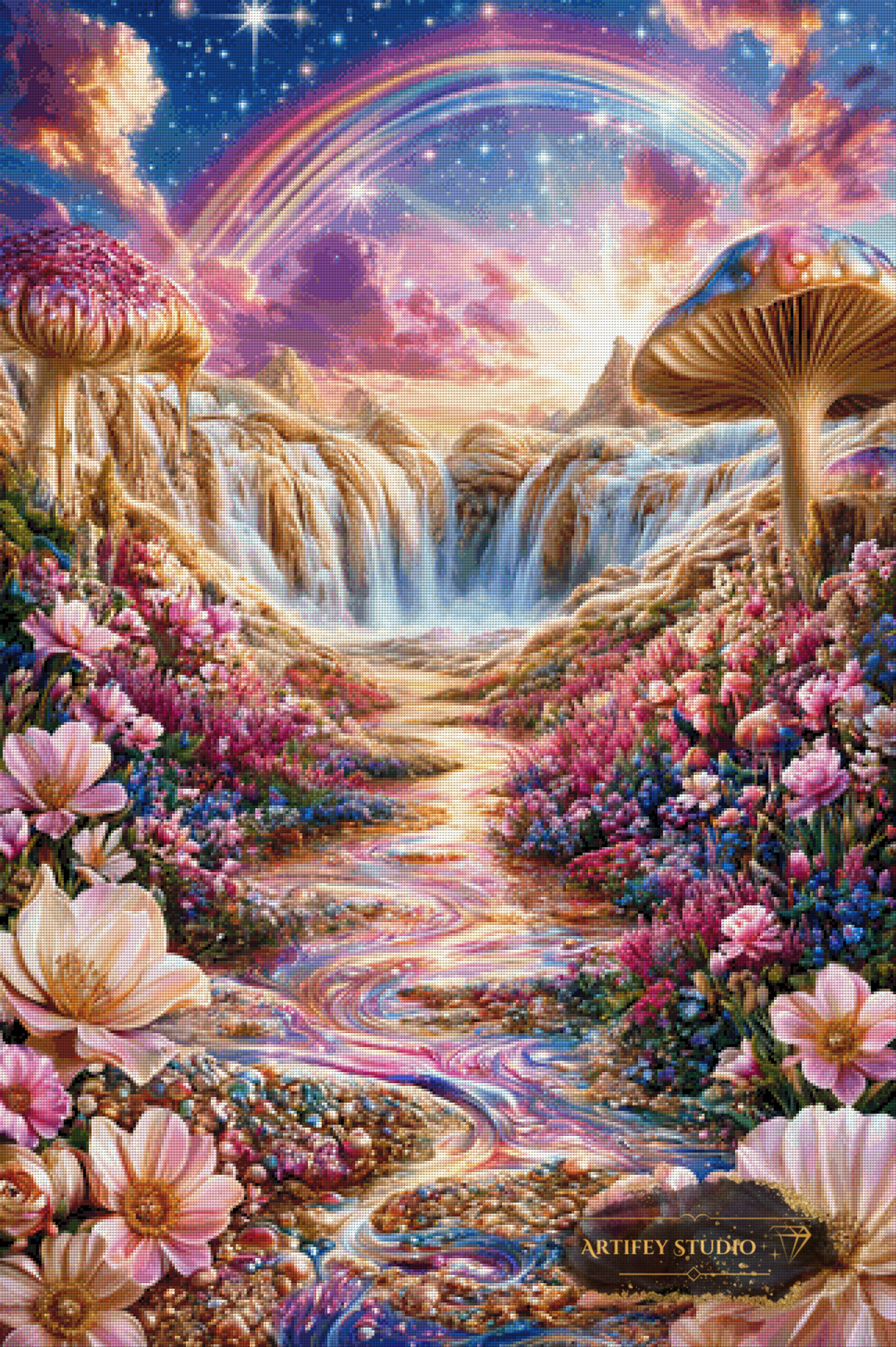 Mushroom Valley by Artifey 80x120 with 310 colors