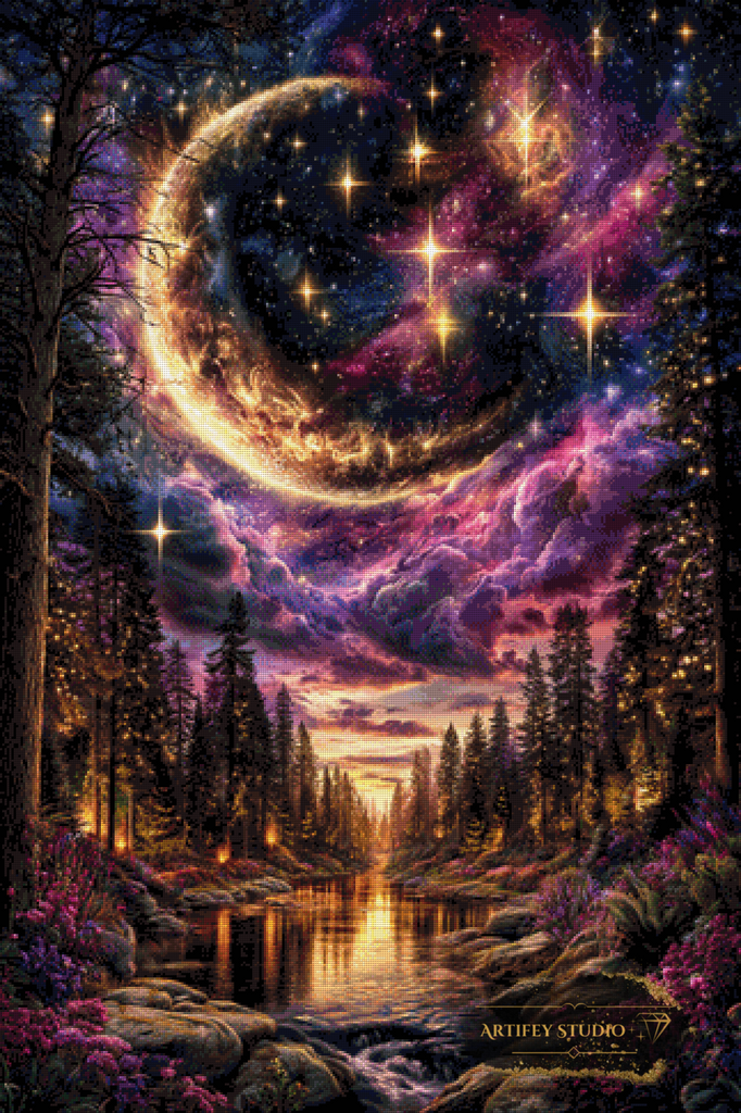 Beyond the Crescent by Artifey 80x120 with 200 colors