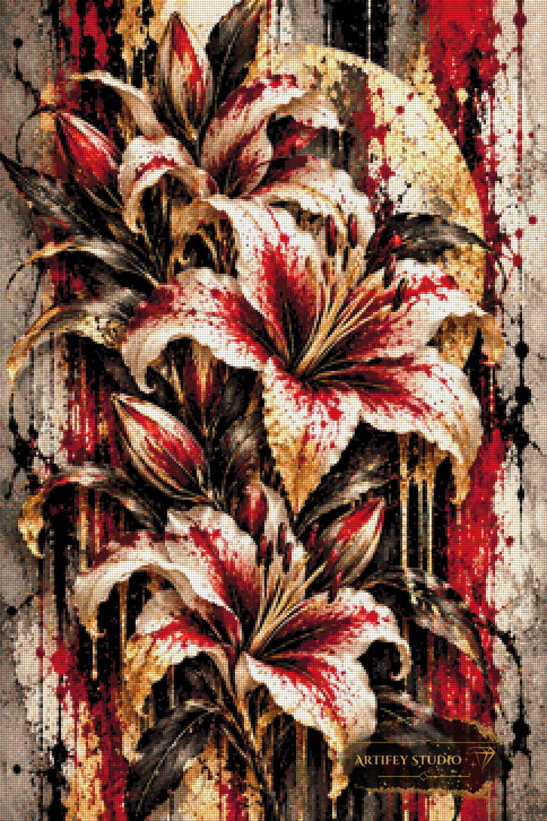 Lilium Noctis by Skyler 60x90 mit 180 Farben