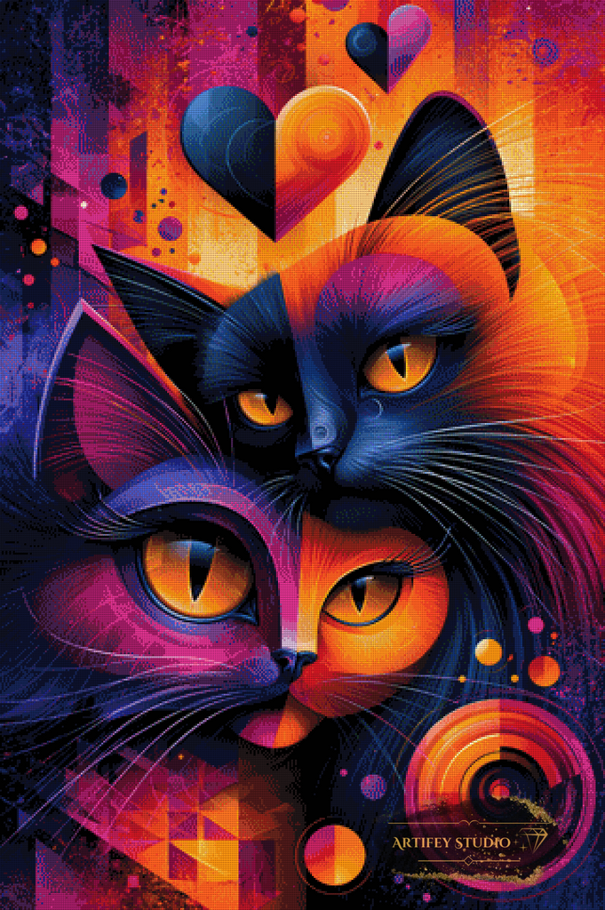 Prismatic Paws by Pixxchicks 80x120 with 190 colors