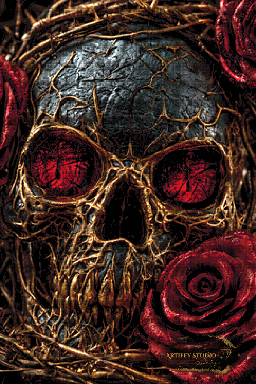 Crimson Requiem by Skyler 60x90 mit 160 Farben