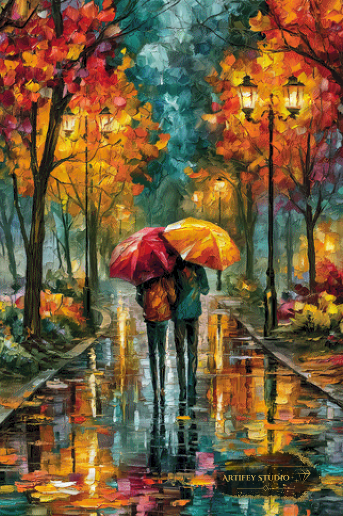 Herbstliche Zweisamkeit by Morrigan 80x120 mit 290 Farben