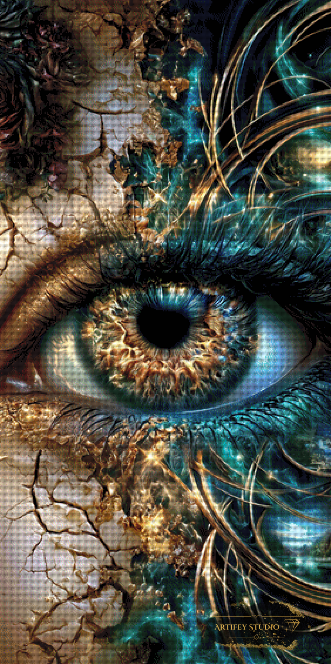 Auge der Schöpfung by LaViie 70x140 mit 230 Farben