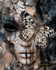 Dark Butterfly Illusion by LaViie 80x100 with 100 colors