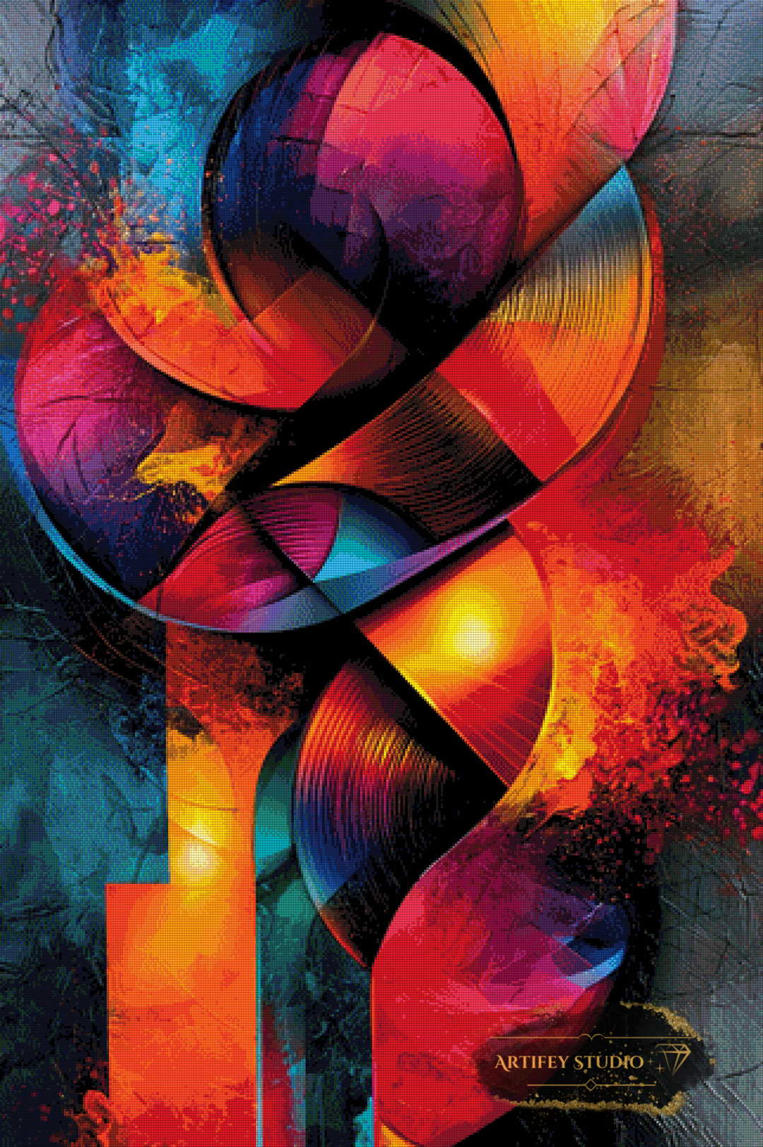 Dance of Colors by Pixxchicks 80x120 with 230 colors
