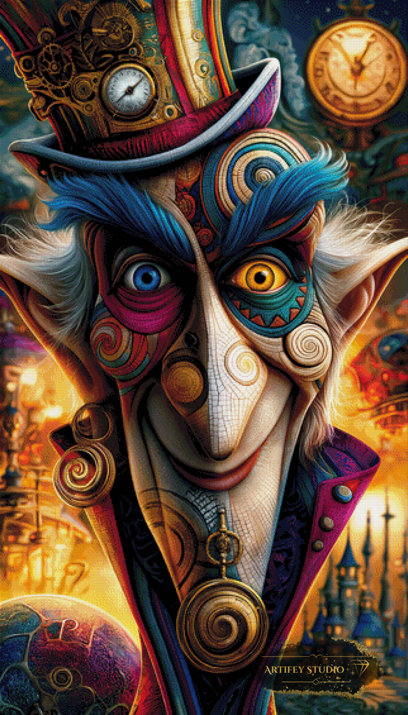 Madness in Time by Pixxchicks 80x140 with 310 colors