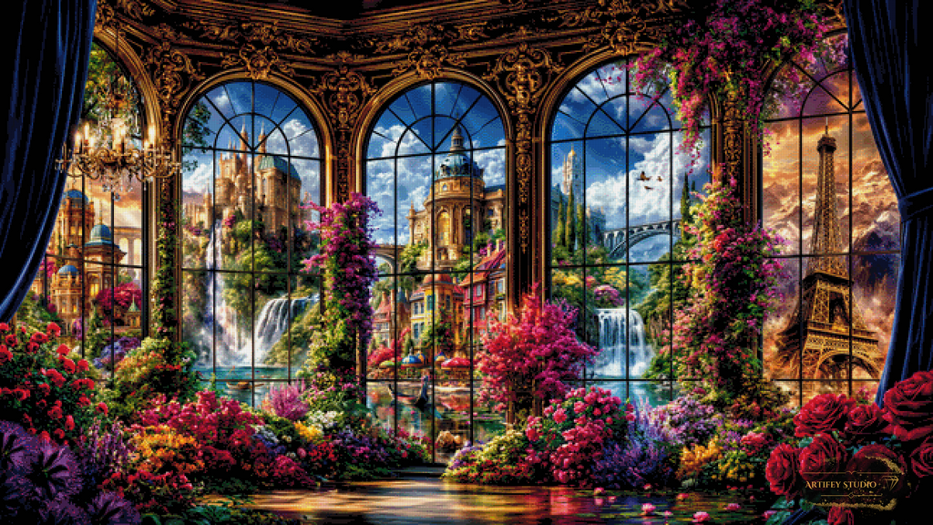 Windows to Everywhere by Artifey 160x90 mit 390 Farben