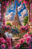 Petals Over Paris by Artifey 80x120 with 340 colors