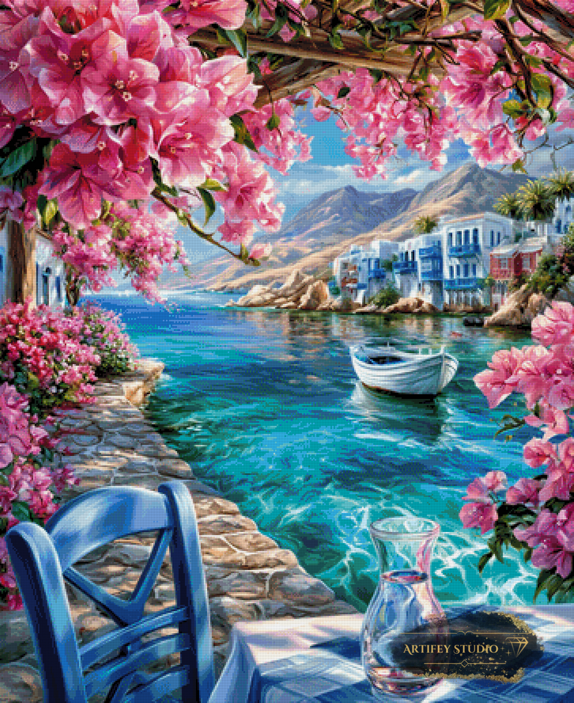 The Last Blue Table by Artifey 90x110 with 340 colors
