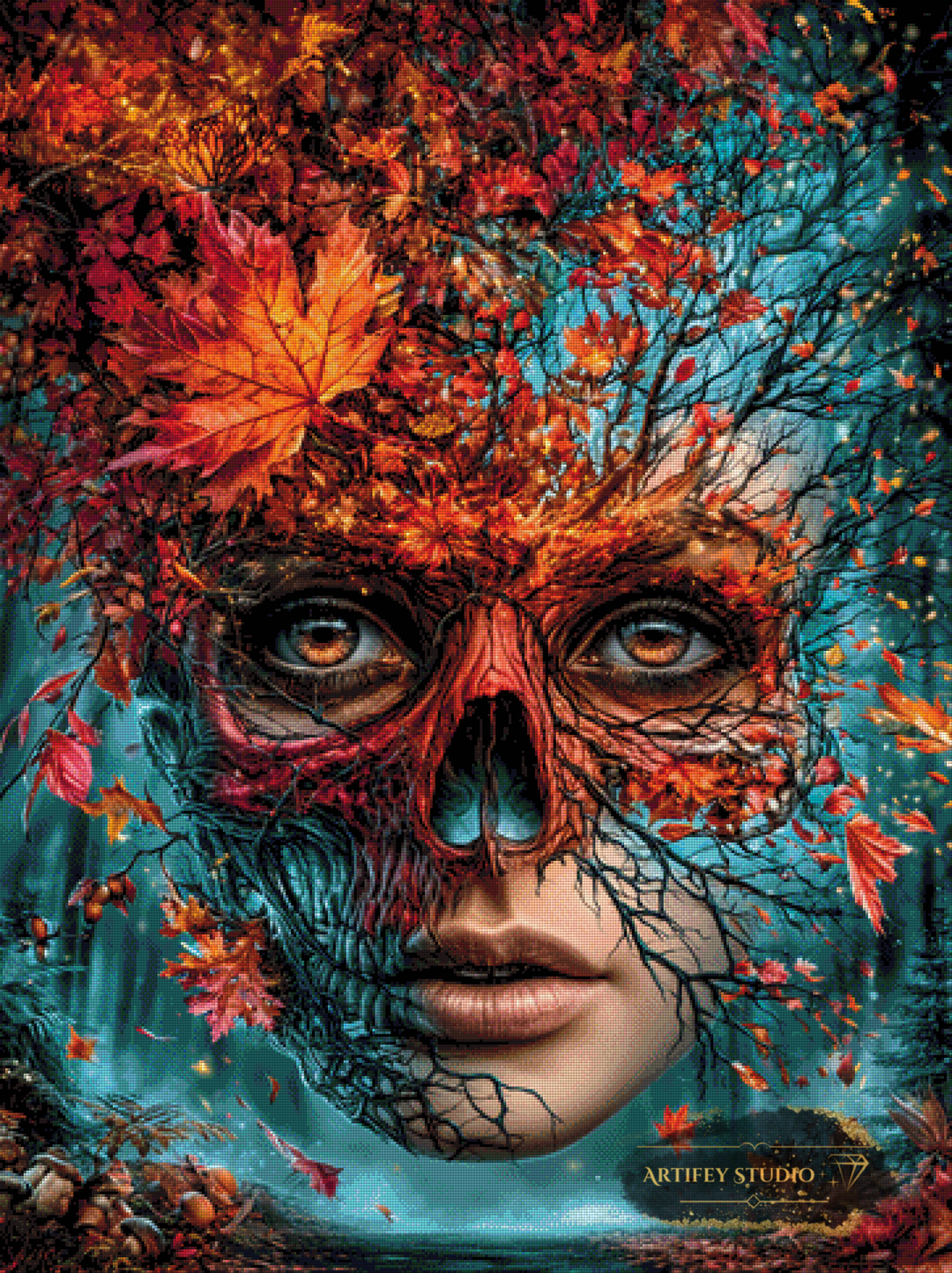 Beneath the Bark by Mirael 90x120 with 260 colors