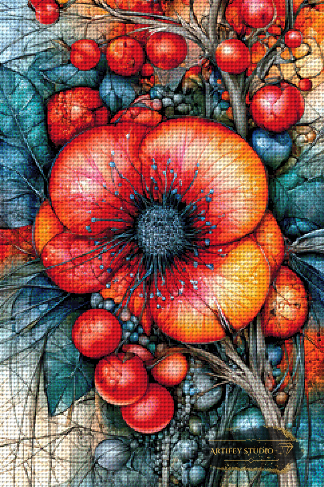 Emberflower by Mirael 60x90 with 260 colors