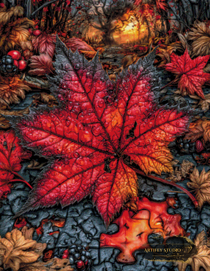 Crimson Fall by Mirael 70x90 mit 180 Farben