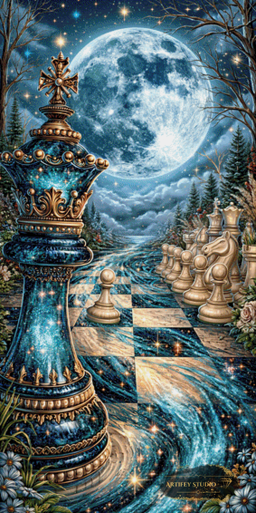 The King´s final move by Mirael 70x140 mit 230 Farben