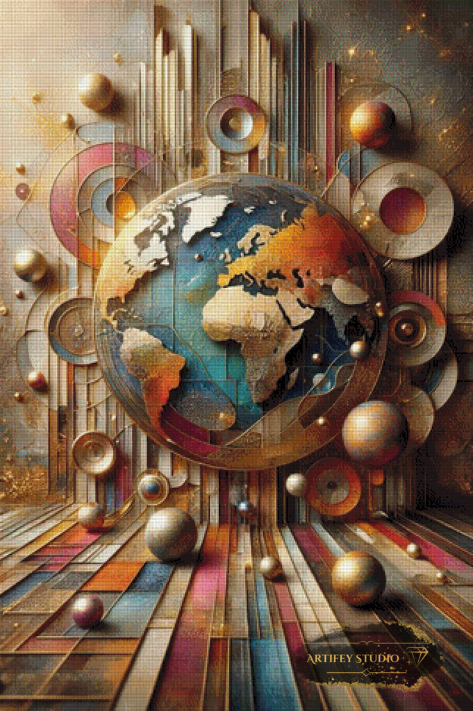 Geometry of the Universe by MAD 80x120 mit 230 Farben