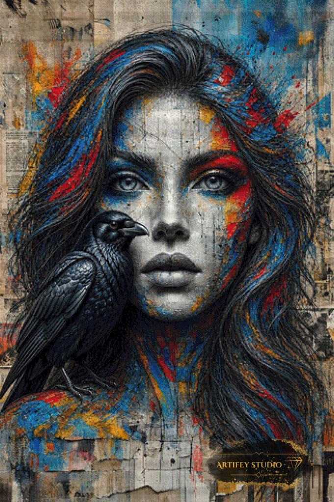 The Raven Queen by MAD 80x120 with 200 colors