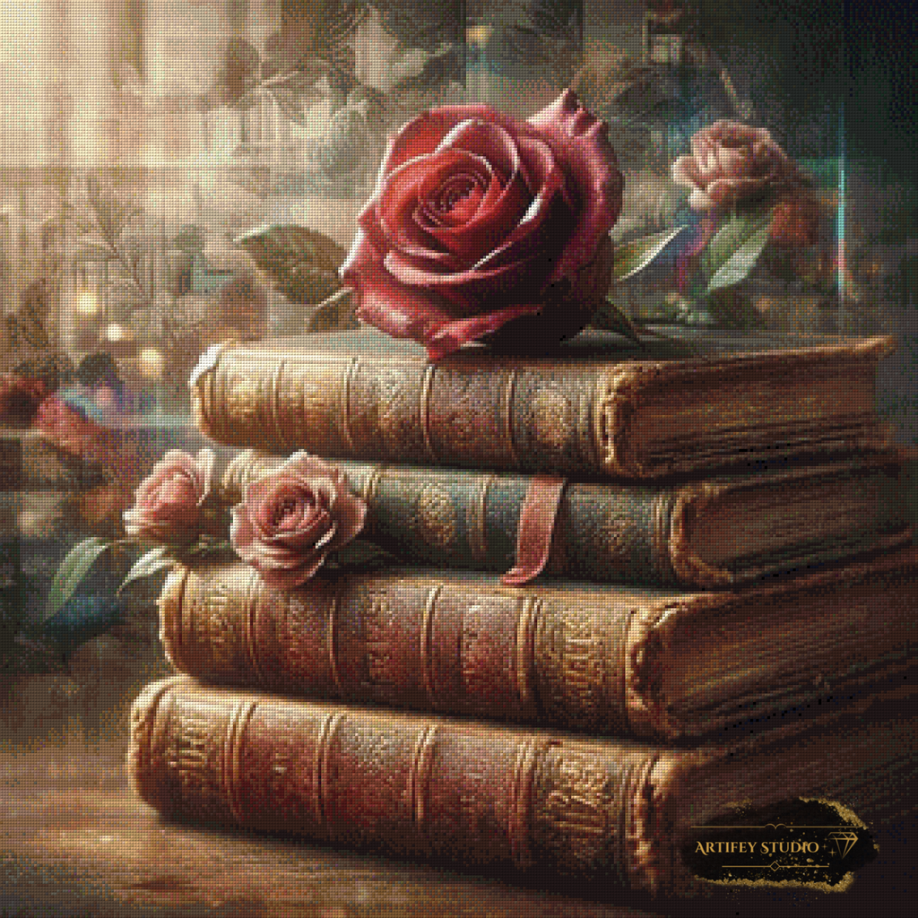 Das Geheimnis der Rose by MAD 80x80 mit 150 Farben