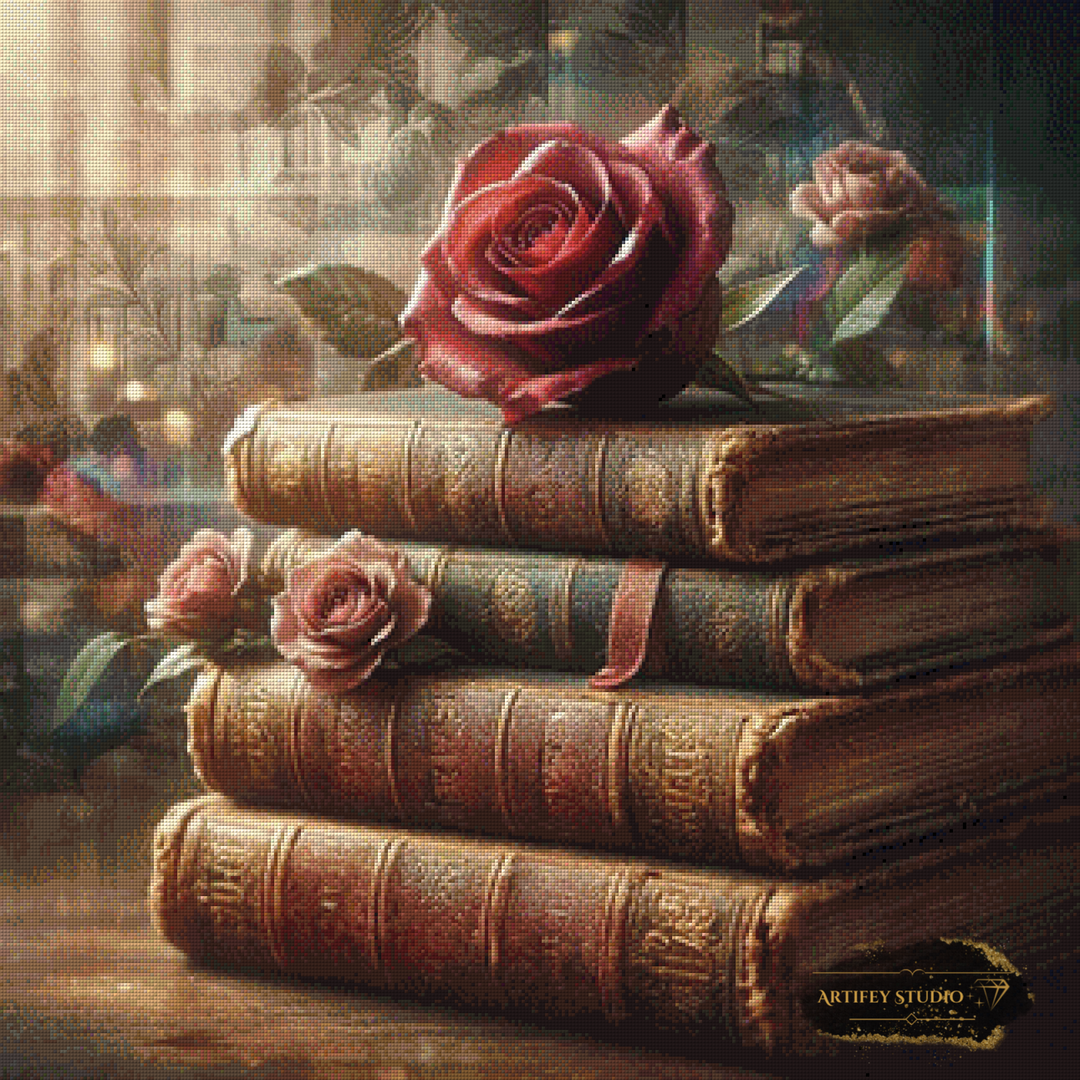 Das Geheimnis der Rose by MAD 80x80 mit 150 Farben