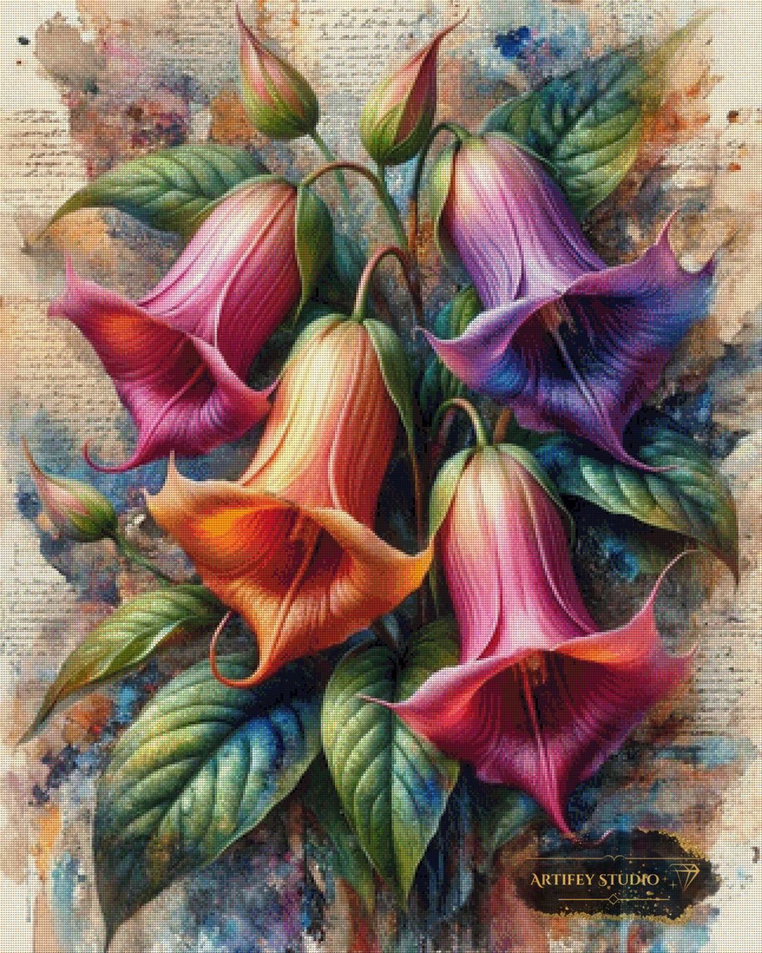 Where Colors Bloom by MAD 80x100 with 340 colors