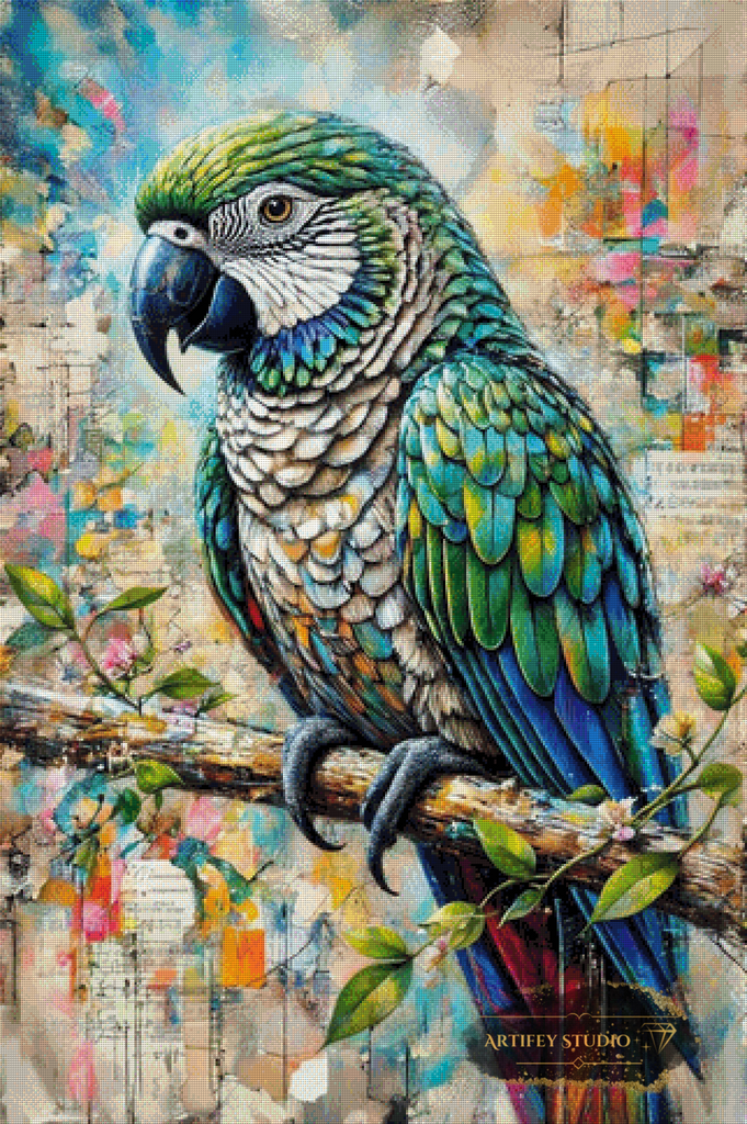 Der Farbensänger by MAD 80x120 mit 350 Farben