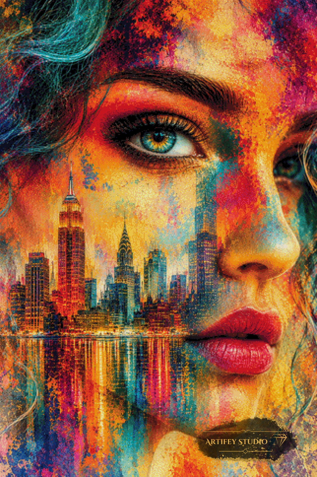 The City Within by Morrigan 80x120 mit 320 Farben