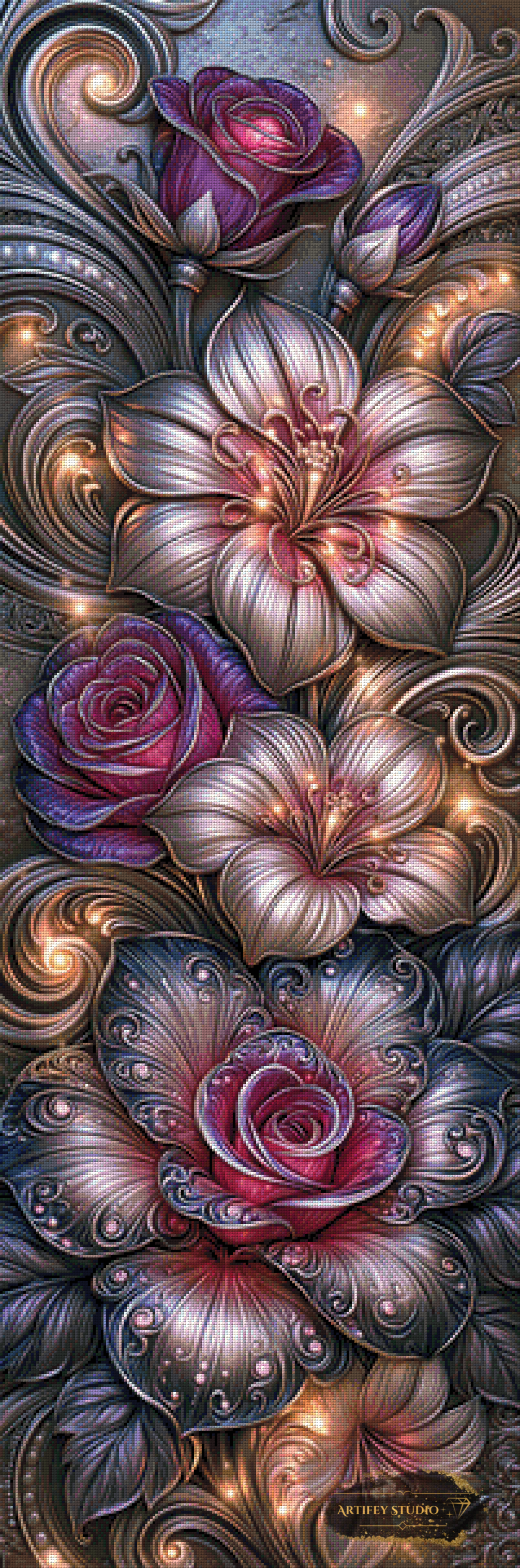 Violet Glow by Skyler 50x150 with 190 colors
