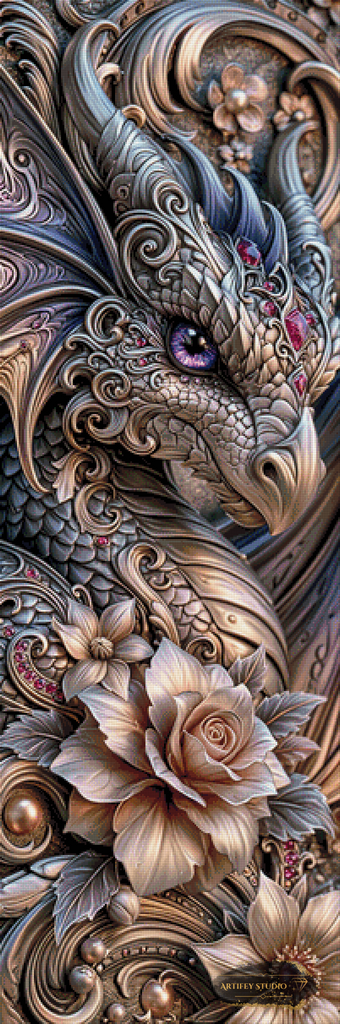 Amethyst Dragon Soul by Skyler 50x150 with 160 colors