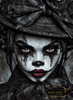 Lady Pierrot by Morrigan 80x110 mit 50 Farben