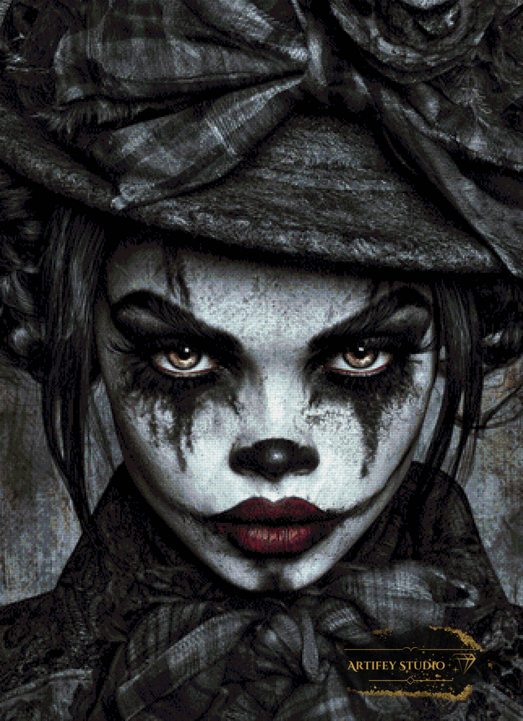 Lady Pierrot by Morrigan 80x110 mit 50 Farben